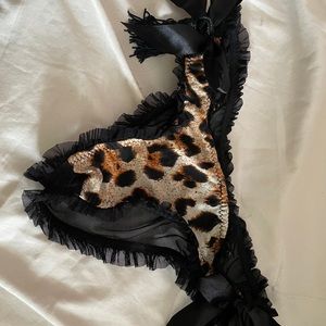 Meow!! Leopard print tassel undies
